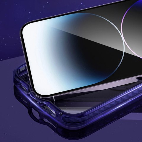 Kingxbar PQY Ice Crystal Series magnetyczne etui iPhone 14 Plus MagSafe srebrne Kingxbar PQY Ice Crystal Series magnetyczne etui iPhone 14 Plus MagSafe srebrne