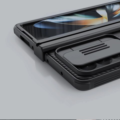Nillkin CamShield Pro Case (simple) etui Samsung Galaxy Z Fold 4 pokrowiec z osłoną na aparat niebieskie Nillkin CamShield Pro Case (simple) etui Samsung Galaxy Z Fold 4 pokrowiec z osłoną na aparat niebieskie