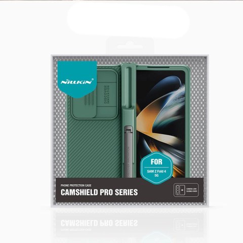 Nillkin CamShield Pro Case (suit) etui Samsung Galaxy Z Fold 4 pokrowiec z osłoną na aparat podstawka niebieskie Nillkin CamShield Pro Case (suit) etui Samsung Galaxy Z Fold 4 pokrowiec z osłoną na aparat podstawka niebieskie