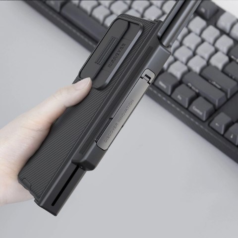 Nillkin CamShield Pro Case (suit) etui Samsung Galaxy Z Fold 4 pokrowiec z osłoną na aparat podstawka niebieskie Nillkin CamShield Pro Case (suit) etui Samsung Galaxy Z Fold 4 pokrowiec z osłoną na aparat podstawka niebieskie