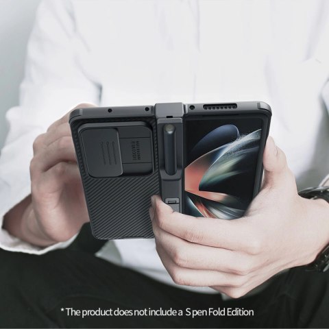 Nillkin CamShield Pro Case (suit) etui Samsung Galaxy Z Fold 4 pokrowiec z osłoną na aparat podstawka niebieskie Nillkin CamShield Pro Case (suit) etui Samsung Galaxy Z Fold 4 pokrowiec z osłoną na aparat podstawka niebieskie