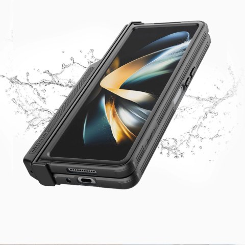 Nillkin CamShield Pro Case (suit) etui Samsung Galaxy Z Fold 4 pokrowiec z osłoną na aparat podstawka niebieskie Nillkin CamShield Pro Case (suit) etui Samsung Galaxy Z Fold 4 pokrowiec z osłoną na aparat podstawka niebieskie