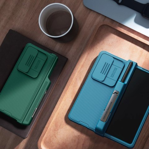 Nillkin CamShield Pro Case (suit) etui Samsung Galaxy Z Fold 4 pokrowiec z osłoną na aparat podstawka niebieskie Nillkin CamShield Pro Case (suit) etui Samsung Galaxy Z Fold 4 pokrowiec z osłoną na aparat podstawka niebieskie