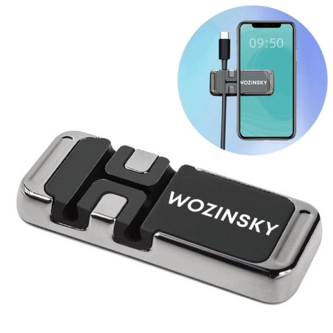 Wozinsky uchwyt na telefon magnetyczny z organizerem do kabli (WMCDO-B1) Wozinsky uchwyt na telefon magnetyczny z organizerem do kabli (WMCDO-B1)