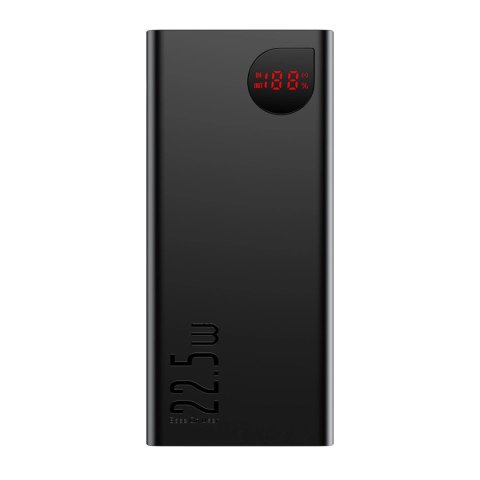 Baseus Adaman powerbank z szybkim ładowaniem 20000mAh 22.5W + kabel USB-A - USB-C 3A 0.3m czarny Baseus Adaman powerbank z szybkim ładowaniem 20000mAh 22.5W + kabel USB-A - USB-C 3A 0.3m czarny