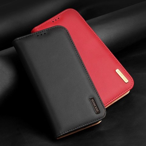 Dux Ducis Hivo skórzane etui z klapką pokrowiec ze skóry naturalnej portfel na karty i dokumenty iPhone 14 Pro czarny Dux Ducis Hivo skórzane etui z klapką pokrowiec ze skóry naturalnej portfel na karty i dokumenty iPhone 14 Pro czarny