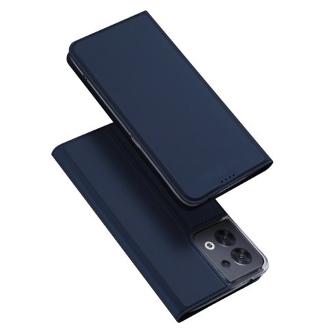 Dux Ducis Skin Pro etui Oppo Reno 8 pokrowiec z klapką portfel na kartę podstawka niebieskie Dux Ducis Skin Pro etui Oppo Reno 8 pokrowiec z klapką portfel na kartę podstawka niebieskie