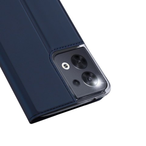 Dux Ducis Skin Pro etui Oppo Reno 8 pokrowiec z klapką portfel na kartę podstawka niebieskie Dux Ducis Skin Pro etui Oppo Reno 8 pokrowiec z klapką portfel na kartę podstawka niebieskie