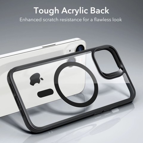 Etui ESR Classic Hybrid Halolock z MagSafe na iPhone 14 Plus - przezroczysto-czarne Etui ESR Classic Hybrid Halolock z MagSafe na iPhone 14 Plus - przezroczysto-czarne