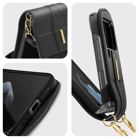 Etui Spigen Linear Calin na Samsung Galaxy Z Flip 4 - czarne Etui Spigen Linear Calin na Samsung Galaxy Z Flip 4 - czarne