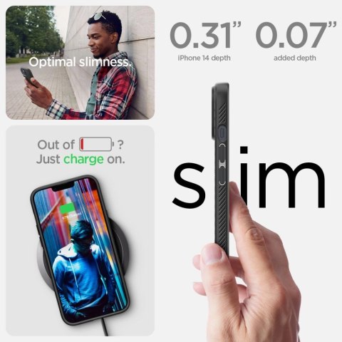 Etui Spigen Liquid Air na iPhone 14 Plus - czarny mat