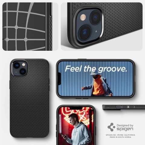 Etui Spigen Liquid Air na iPhone 14 Plus - czarny mat