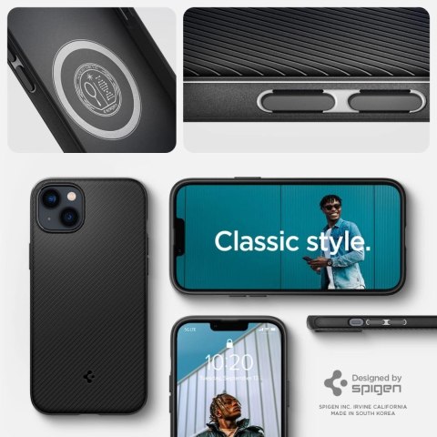 Etui Spigen Mag Armor na iPhone 14 Plus - czarny mat Etui Spigen Mag Armor na iPhone 14 Plus - czarny mat