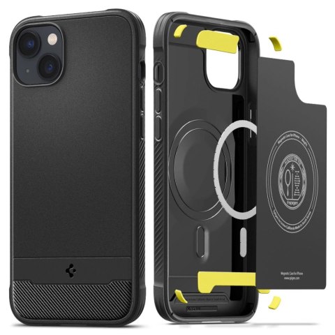 Etui Spigen Rugged Armor Mag z MagSafe na iPhone 14 Plus - czarny mat Etui Spigen Rugged Armor Mag z MagSafe na iPhone 14 Plus - czarny mat