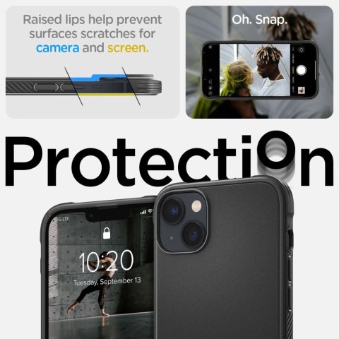 Etui Spigen Rugged Armor Mag z MagSafe na iPhone 14 Plus - czarny mat Etui Spigen Rugged Armor Mag z MagSafe na iPhone 14 Plus - czarny mat