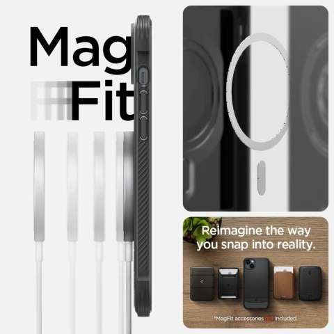 Etui Spigen Rugged Armor Mag z MagSafe na iPhone 14 Plus - czarny mat Etui Spigen Rugged Armor Mag z MagSafe na iPhone 14 Plus - czarny mat