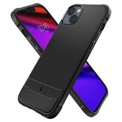 Etui Spigen Rugged Armor Mag z MagSafe na iPhone 14 Plus - czarny mat Etui Spigen Rugged Armor Mag z MagSafe na iPhone 14 Plus - czarny mat