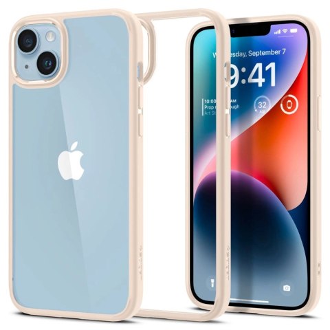 Etui Spigen Ultra Hybrid na iPhone 14 Plus - piaskowe Etui Spigen Ultra Hybrid na iPhone 14 Plus - piaskowe