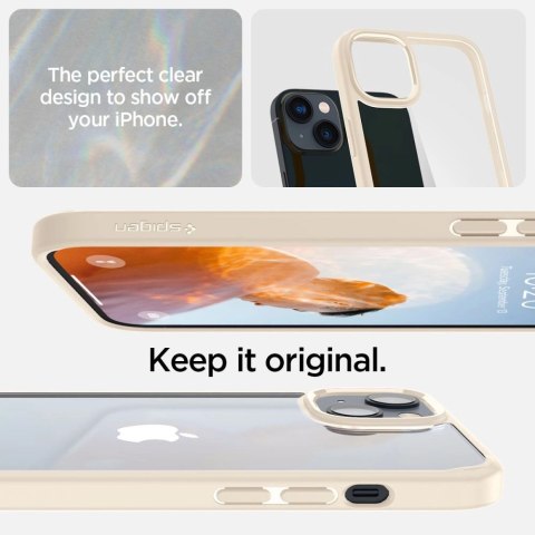 Etui Spigen Ultra Hybrid na iPhone 14 Plus - piaskowe Etui Spigen Ultra Hybrid na iPhone 14 Plus - piaskowe