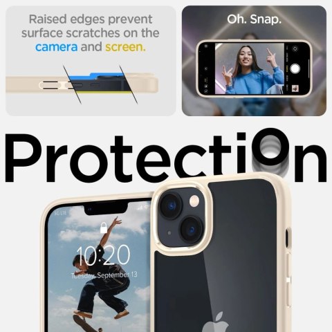 Etui Spigen Ultra Hybrid na iPhone 14 Plus - piaskowe Etui Spigen Ultra Hybrid na iPhone 14 Plus - piaskowe