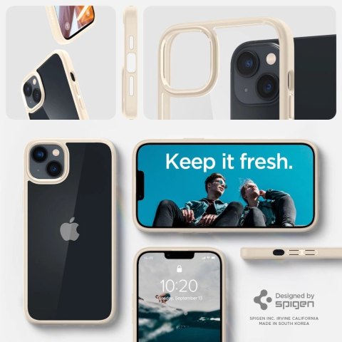 Etui Spigen Ultra Hybrid na iPhone 14 Plus - piaskowe Etui Spigen Ultra Hybrid na iPhone 14 Plus - piaskowe