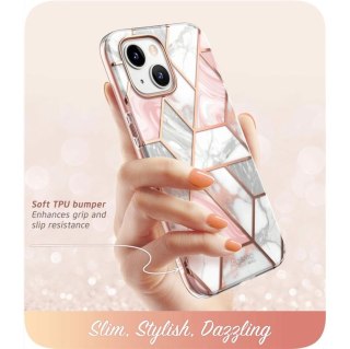 Etui Supcase Cosmo na iPhone 14 Plus - różowy marmur