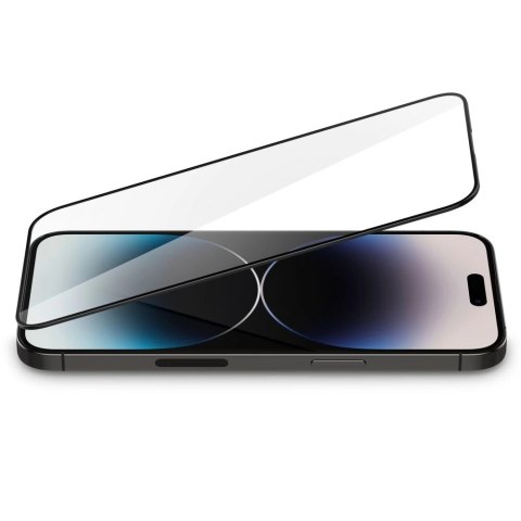 Szkło hartowane Spigen Glass FC na iPhone 14 Pro Max - czarne Szkło hartowane Spigen Glass FC na iPhone 14 Pro Max - czarne