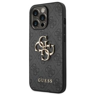 Etui Guess 4G Big Metal Logo na iPhone 14 Pro Max - szare