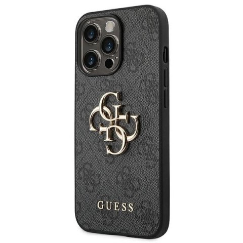 Etui Guess 4G Big Metal Logo na iPhone 14 Pro Max - szare