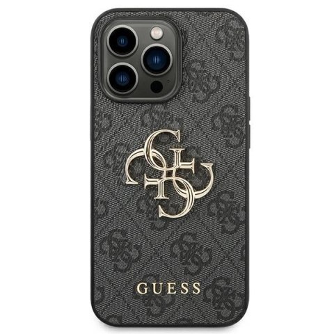 Etui Guess 4G Big Metal Logo na iPhone 14 Pro Max - szare