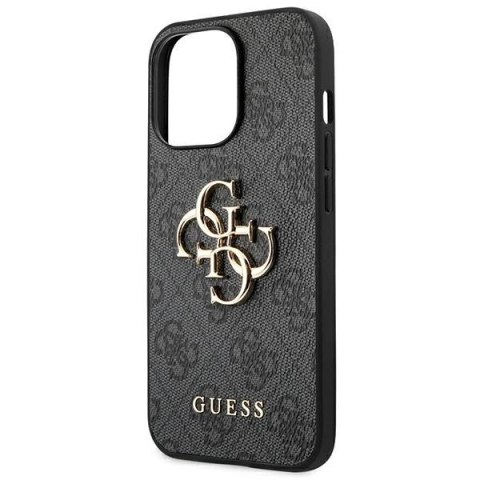 Etui Guess 4G Big Metal Logo na iPhone 14 Pro Max - szare