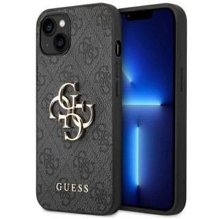 Etui Guess 4G Big Metal Logo na iPhone 14 - szare