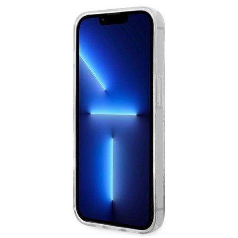 Etui Guess 4G Pattern Script na iPhone 14 Pro Max - khaki