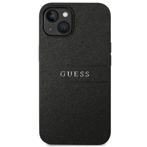 Etui Guess Saffiano Strap na iPhone 14 Plus - czarne