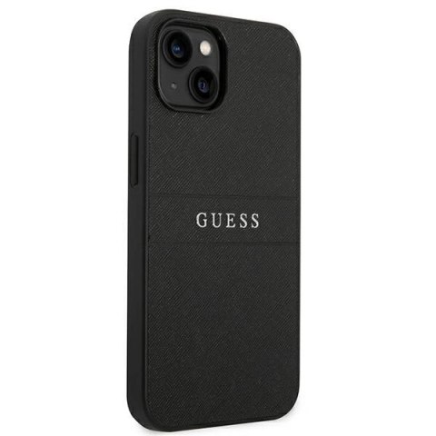 Etui Guess Saffiano Strap na iPhone 14 Plus - czarne