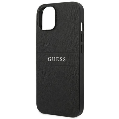 Etui Guess Saffiano Strap na iPhone 14 Plus - czarne