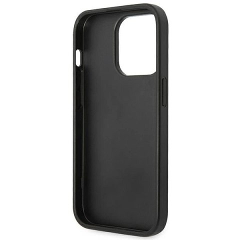 Etui Guess Saffiano Strap na iPhone 14 Pro - czarne