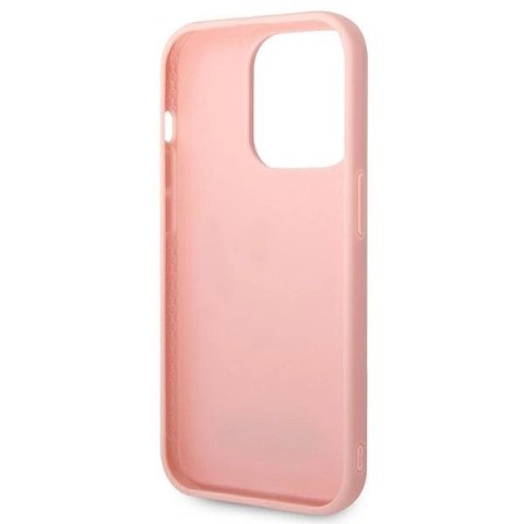 Etui Karl Lagerfeld 3D Monogram na iPhone 14 Pro - różowe