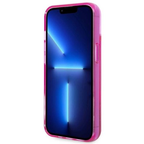 Etui Karl Lagerfeld Liquid Glitter Elong na iPhone 14 Plus - różowe Etui Karl Lagerfeld Liquid Glitter Elong na iPhone 14 Plus - różowe