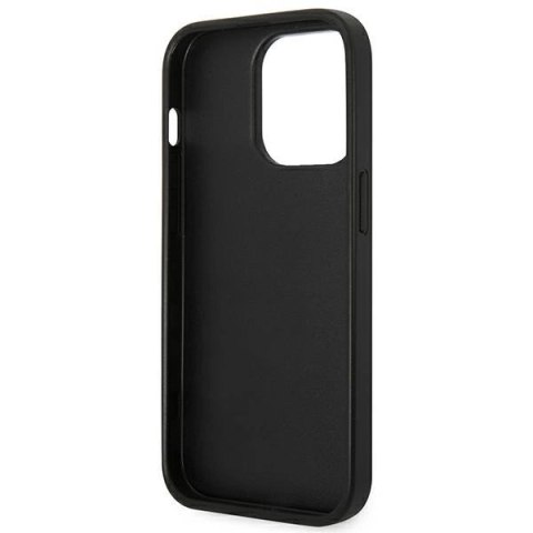 Etui Karl Lagerfeld Saffiano Karl's Head Patch na iPhone 14 Pro Max - czarne Etui Karl Lagerfeld Saffiano Karl's Head Patch na iPhone 14 Pro Max - czarne