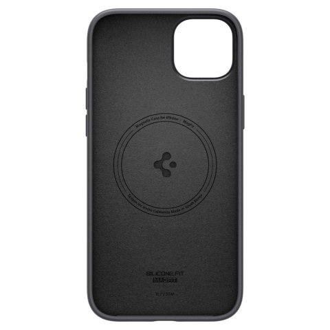 Etui Spigen Silicone Fit Mag z MagSafe na iPhone 14 Plus - czarne Etui Spigen Silicone Fit Mag z MagSafe na iPhone 14 Plus - czarne