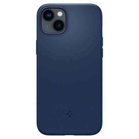 Etui Spigen Silicone Fit Mag z MagSafe na iPhone 14 Plus - niebieskie Etui Spigen Silicone Fit Mag z MagSafe na iPhone 14 Plus - niebieskie