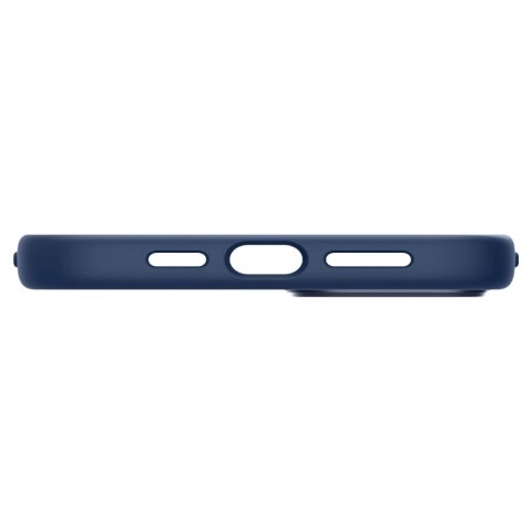 Etui Spigen Silicone Fit Mag z MagSafe na iPhone 14 Plus - niebieskie Etui Spigen Silicone Fit Mag z MagSafe na iPhone 14 Plus - niebieskie