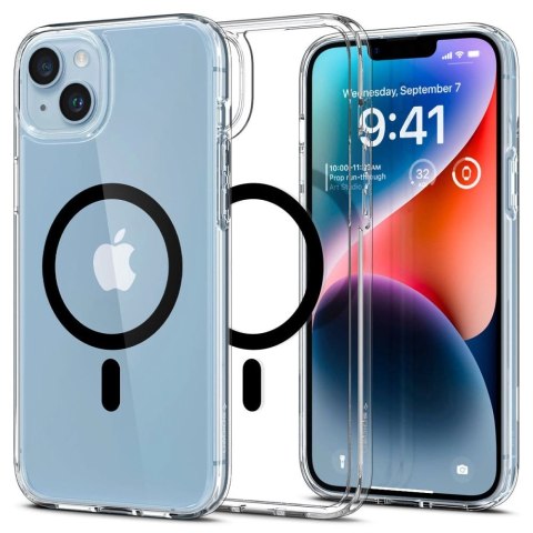 Etui Spigen Ultra Hybrid Mag z MagSafe na iPhone 14 Plus - przezroczysto-czarne Etui Spigen Ultra Hybrid Mag z MagSafe na iPhone 14 Plus - przezroczysto-czarne