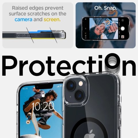 Etui Spigen Ultra Hybrid Mag z MagSafe na iPhone 14 Plus - przezroczysto-czarne Etui Spigen Ultra Hybrid Mag z MagSafe na iPhone 14 Plus - przezroczysto-czarne