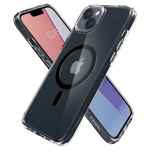 Etui Spigen Ultra Hybrid Mag z MagSafe na iPhone 14 Plus - przezroczysto-czarne Etui Spigen Ultra Hybrid Mag z MagSafe na iPhone 14 Plus - przezroczysto-czarne