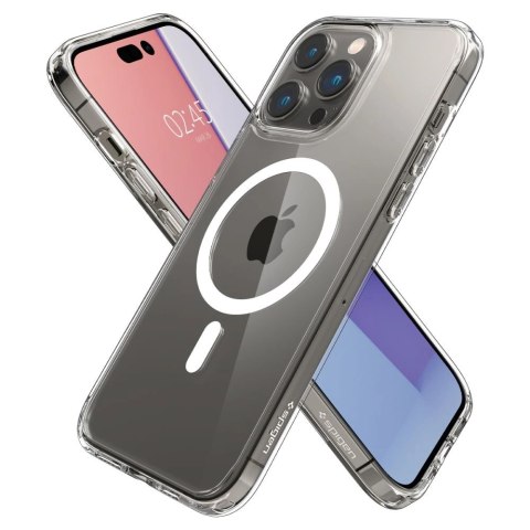 Etui Spigen Ultra Hybrid Mag z MagSafe na iPhone 14 Pro Max - przezroczysto-białe Etui Spigen Ultra Hybrid Mag z MagSafe na iPhone 14 Pro Max - przezroczysto-białe