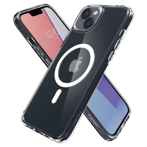 Etui Spigen Ultra Hybrid Mag z MagSafe na iPhone 14 - przezroczysto-białe Etui Spigen Ultra Hybrid Mag z MagSafe na iPhone 14 - przezroczysto-białe