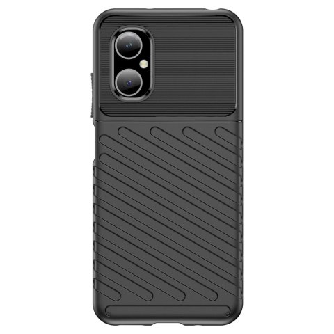 Thunder Case etui Xiaomi Poco M4 5G silikonowy pancerny pokrowiec czarne