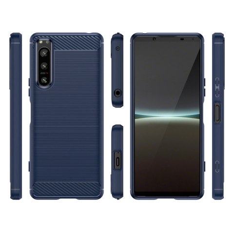 Thunder Case etui Xiaomi Poco M4 5G silikonowy pancerny pokrowiec czarne